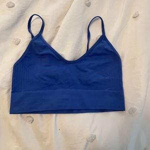 Blue tank cropped cami